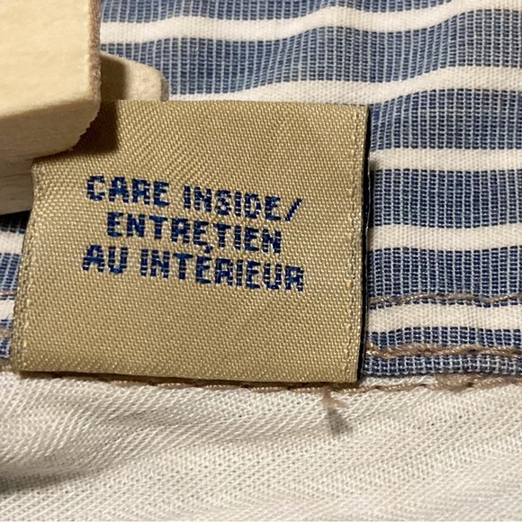 VTG Scotch & Soda Blue/White Striped Button-Up w/Pearl Snap Cuffs | Some Flaws - Picture 9 of 15